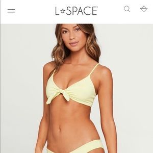 Lemonade lspace bikini top